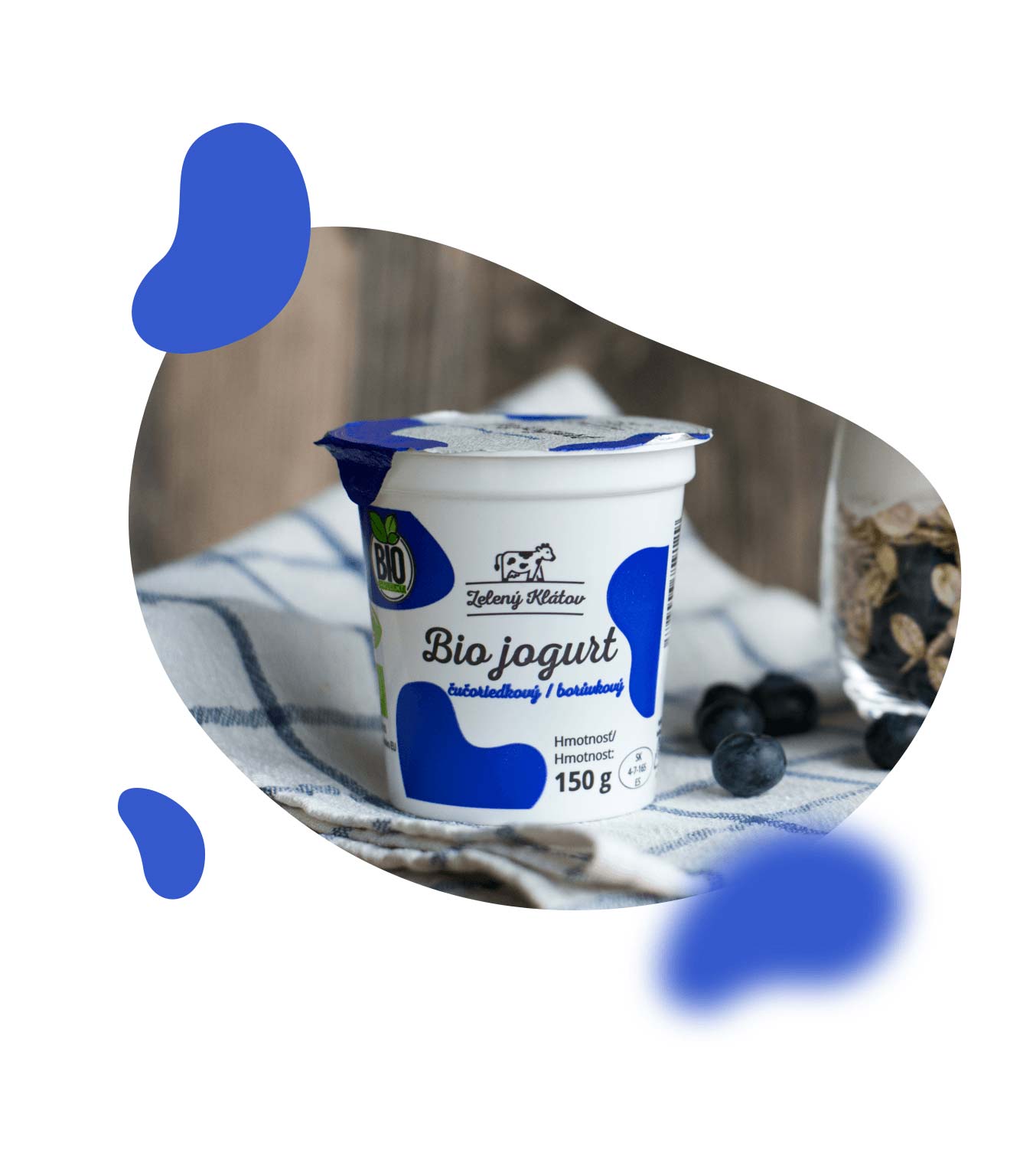 Čučoriedkový jogurt