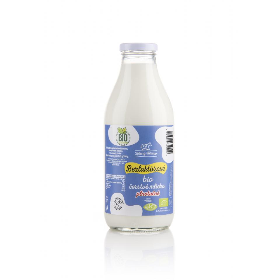 Bezlaktózové čerstvé bio mlieko